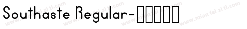 Southaste Regular字体转换